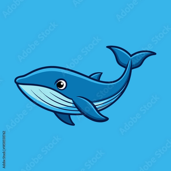 Obraz vector illustration of a whale
