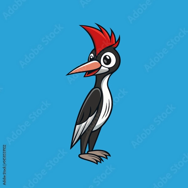Obraz woodpecker  bird on a branch