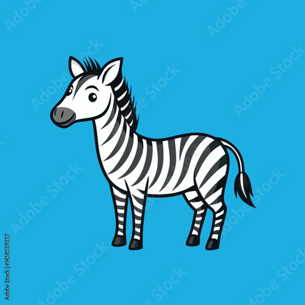 Obraz zebra vector illustration
