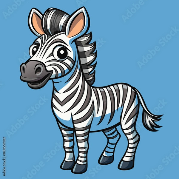 Obraz zebra vector illustration