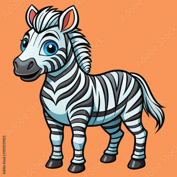 Obraz zebra vector illustration