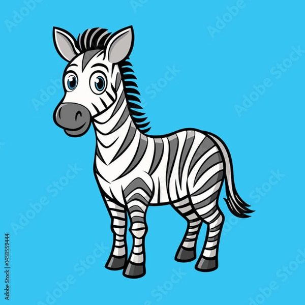 Obraz vector illustration of a zebra