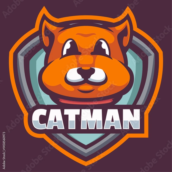 Obraz Cat Cute Mascot Logo