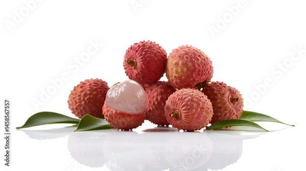 Obraz lychee with leaves