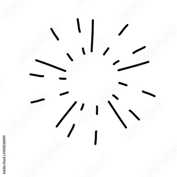 Obraz Doodle Sketch Starburst 