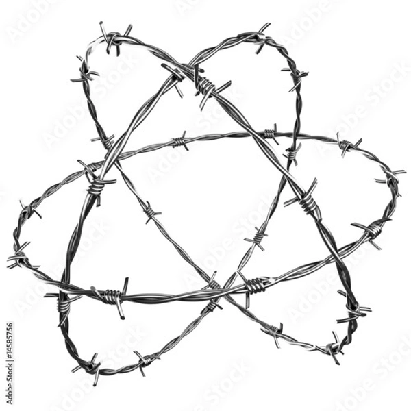 Obraz drut kolczasty