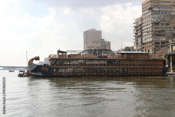 Obraz boat on the river