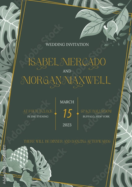 Fototapeta Wedding Invitation