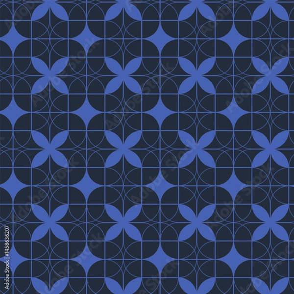 Obraz Seamless pattern with hand drawn ornament in style Art Deco. For wrapping paper, home decor other design projects