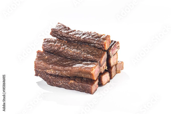 Obraz Dried beef jerky, beef strips