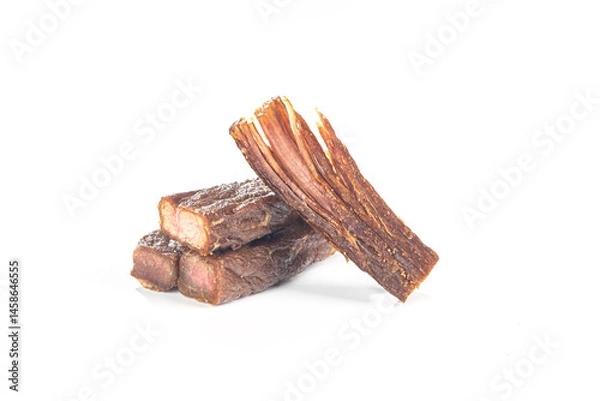 Obraz Dried beef jerky, beef strips