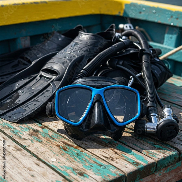 Obraz scuba diving equipment