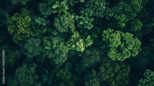 Fototapeta The Daintree Rainforest with dense greenery and tropical vibes