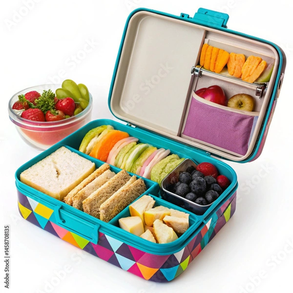Fototapeta Office lunchbox AI generated 