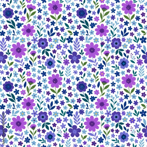 Fototapeta Colorful Floral Pattern Background