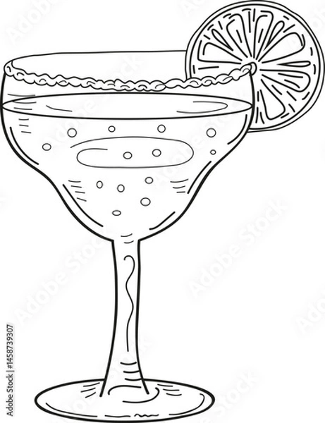 Obraz Bar drink including beer, wine, Mojito, Margarita, Cuba Libre, Martini, and Pi a Colada cocktails. Includes an assortment of alcoholic and non-alcoholic beverages with ice, orange or lime garnishes
