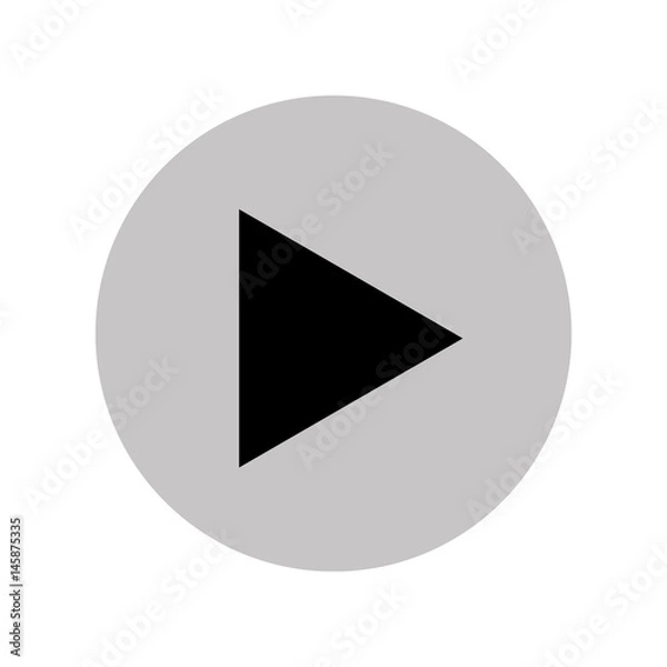 Fototapeta play button media menu vector illustration design