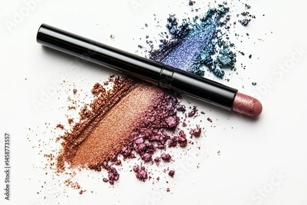 Obraz Eyeshadow stick isolated on white background