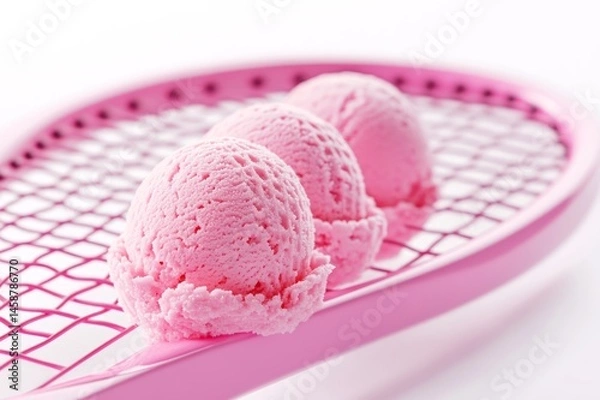 Fototapeta pink ice cream