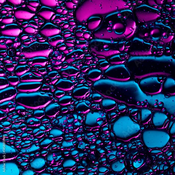 Fototapeta neon colors retro abstract psychedelic background with fluid shapes