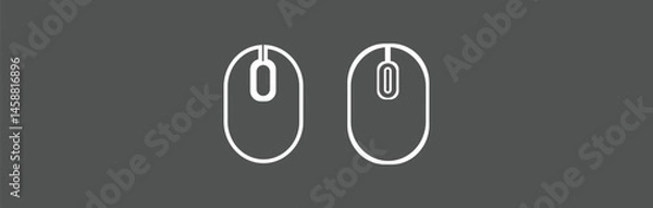 Fototapeta Computer mouse vector icon