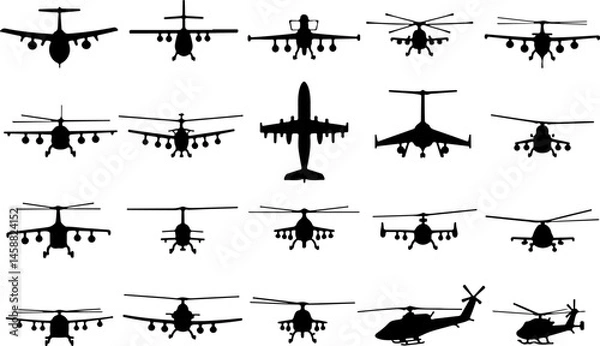 Fototapeta Combat Soldier Silhouette Vector Bundle"