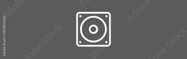 Fototapeta Hardisk icon. Hard Disk vector icon