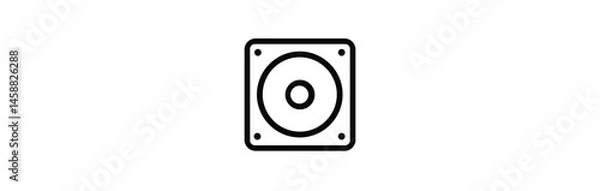 Fototapeta Hardisk icon. Hard Disk vector icon