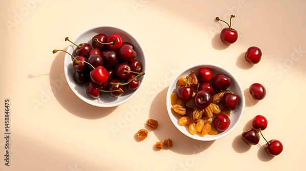 Fototapeta A Bowl of Cherries: The Art of Simplicity

