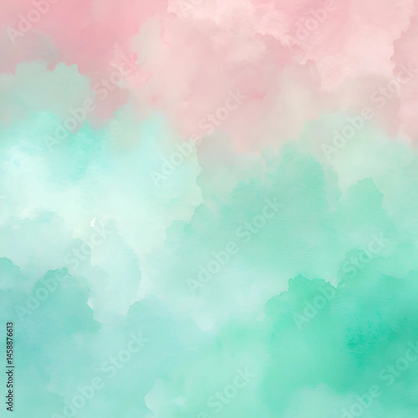 Obraz Dreamy Pastel Watercolor Abstract Background