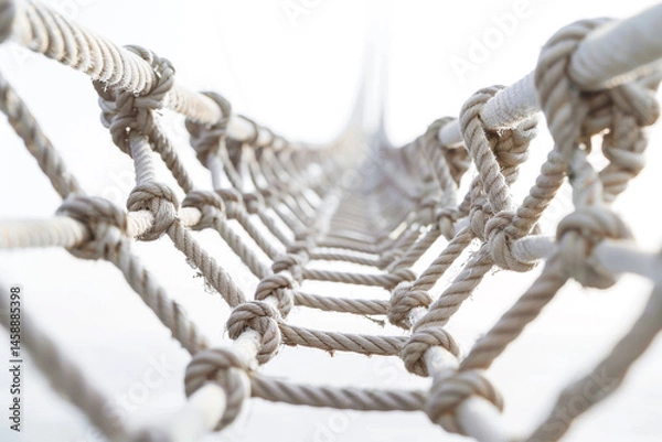 Fototapeta ropes on a sailing ship