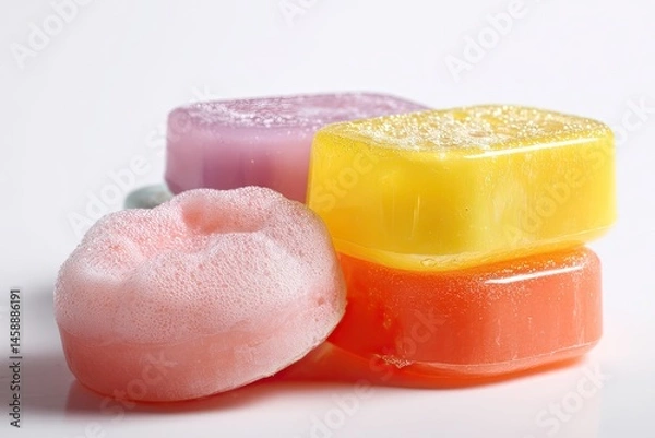 Obraz Baby soap isolated on white background