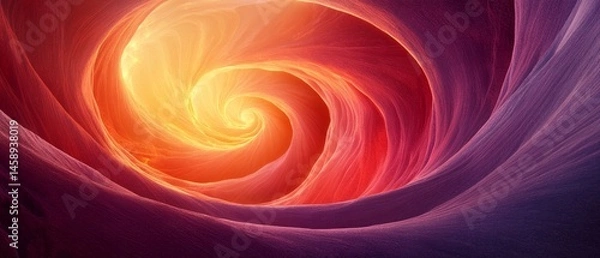 Obraz A spiral of red and orange colors