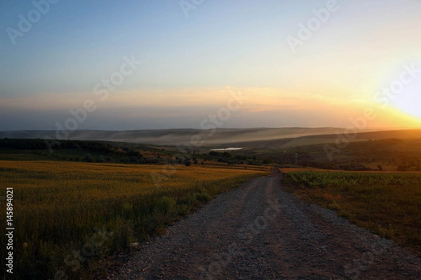 Fototapeta Закат на просторах Молдовы