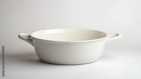Obraz White ceramic baking dish with empty.