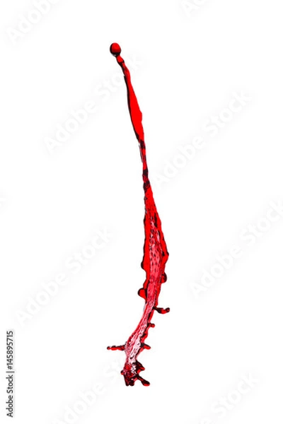 Fototapeta splash of red wine