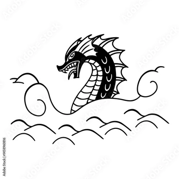 Obraz vector illustration of a dragon