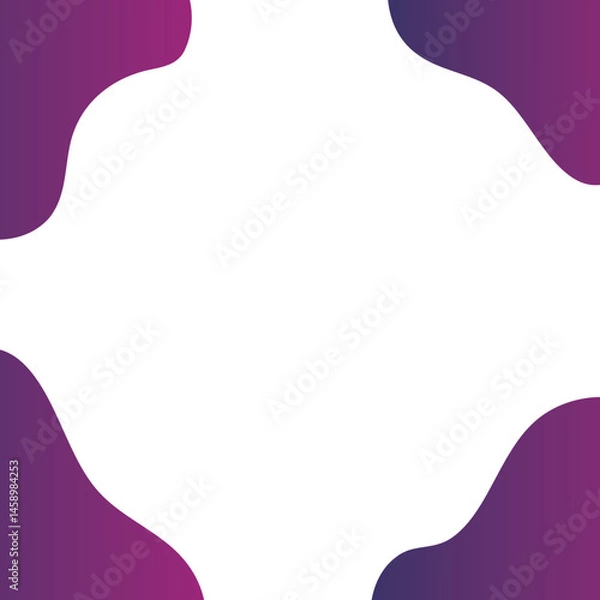Obraz Set of cute abstract shapes.Vector loose frame.