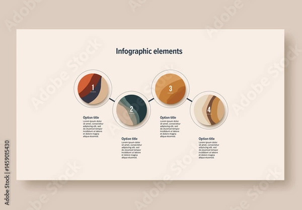 Obraz 4 Step Workflow Infographic