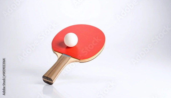 Obraz Ping Pong Paddle with Ball A Classic and Dynamic Display of Sport