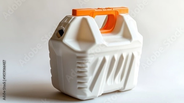 Fototapeta White plastic container with orange handle (1)