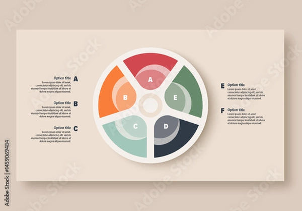 Fototapeta 5 Step Workflow Infographic