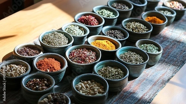 Obraz Aromatic Spices Collection: Diverse Culinary Delights