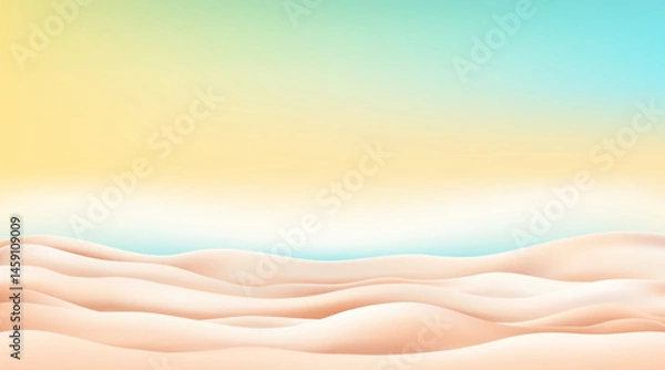 Obraz Abstract summer background, tropical beach, sea, sky and sand.