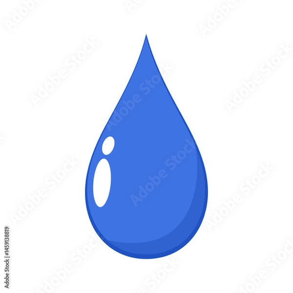 Fototapeta Water drop isolated vector. illustration vector graphic of water drop.