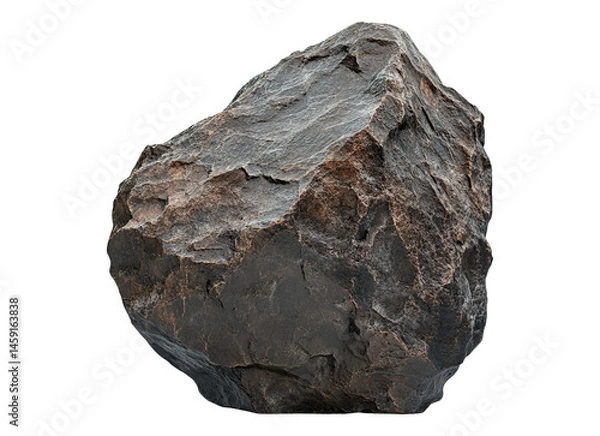 Fototapeta Dark rock asteroid