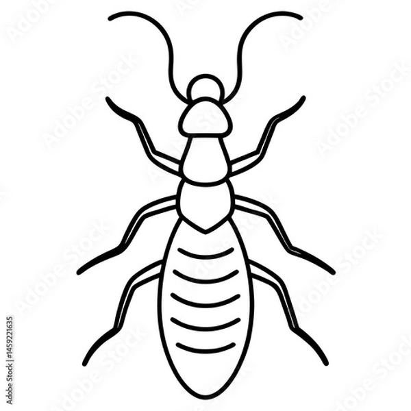 Obraz Simple Termite Outline Illustration