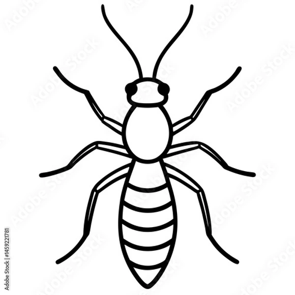Obraz Simple Termite Outline Illustration