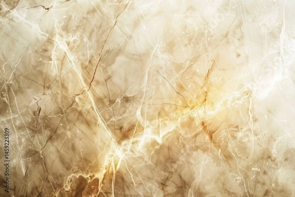 Fototapeta Photo of Warm brown kitchen marble top pattern with white veins. Background texture for backdrops or mapping
