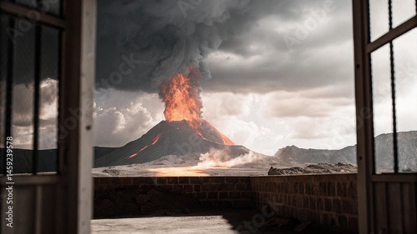 Obraz fire in the forest